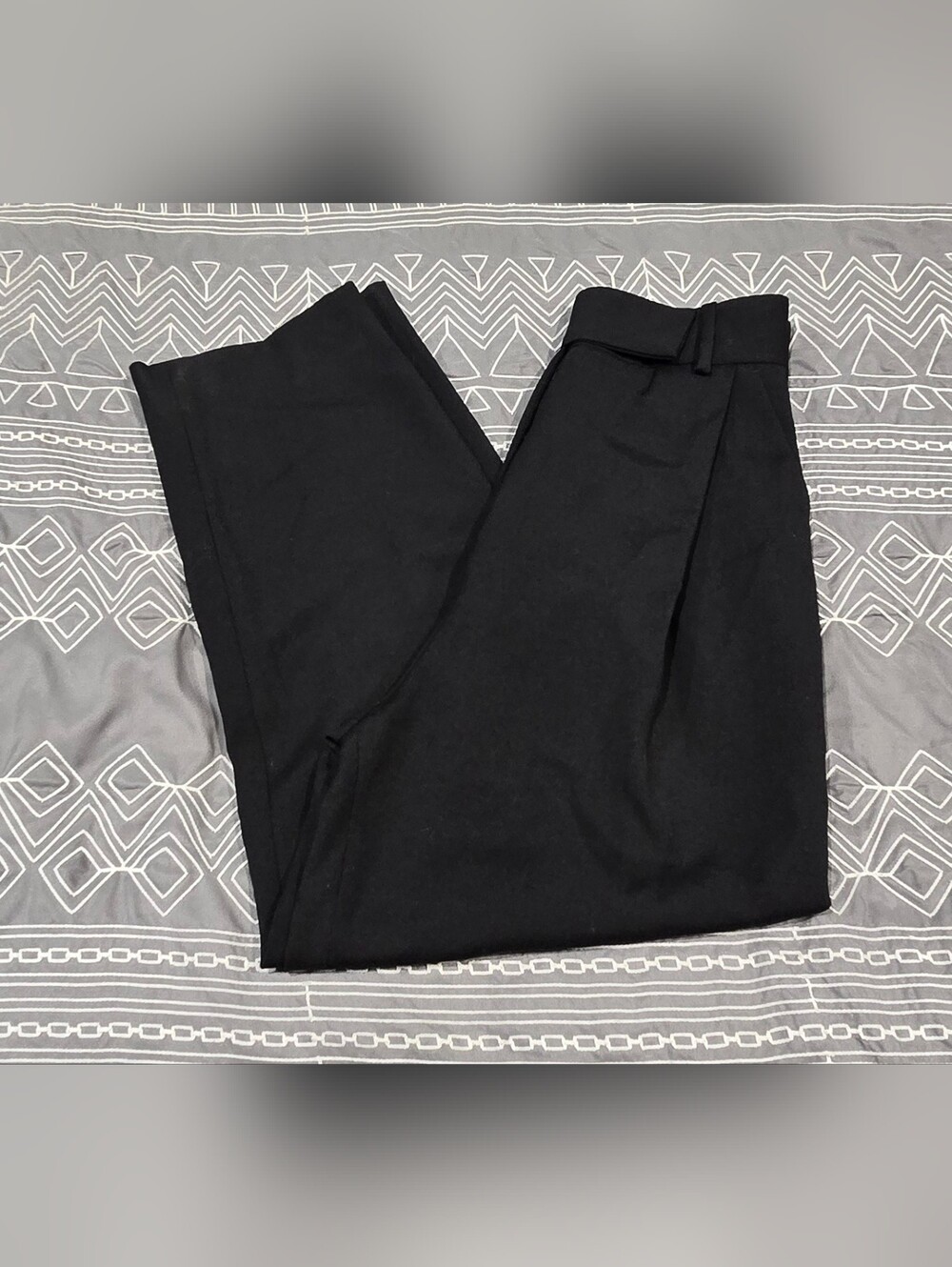 Toteme Deep Pleat Wool Trousers In Black Size EU32 US 0/2